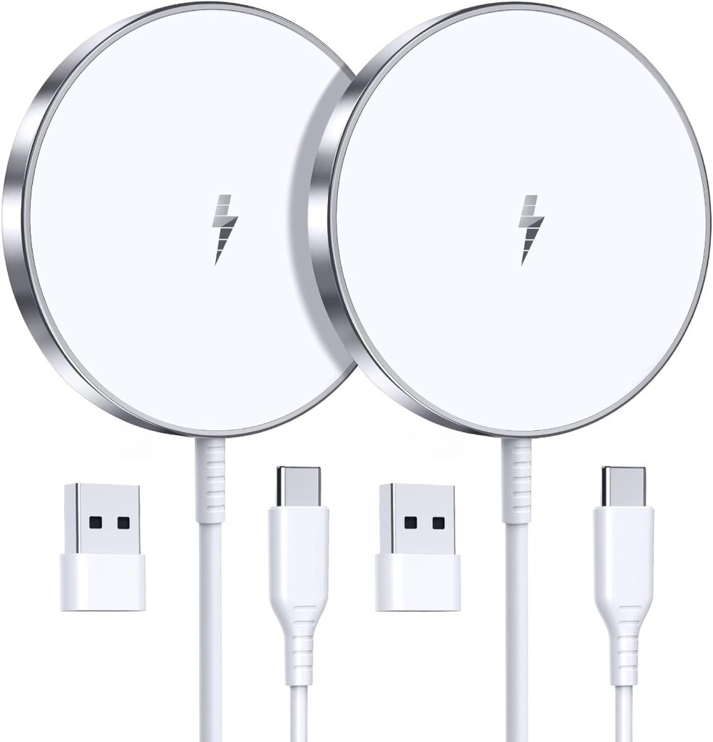 Magnetic Wireless Charger 15W Fast Mag Safe Charger for Cell Phone 16 Pro Max/16 Pro/16 Plus/16/15/14/13/12 Series 2 Pack Charging Pad for AirPods 3/2/Pro 2/Pro Mag-Safe Original Replacement - Image 9